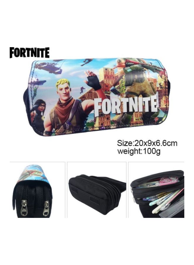 مقلمة أقلام الرصاص مطبوعة بكلمة "Fortnite أزرق/أخضر/أصفر - Image 2