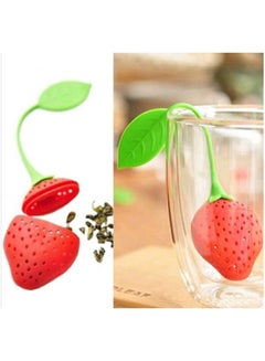 Generic Tea Leaf Strainer Herbal Infuser Red/Green  - Image 4