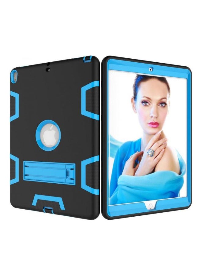 Protective Case Cover With Kickstand For Apple iPad Pro 9.7-Inch (2017) Black/Blue - Image 1