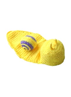 Generic Snail Design Photography Costume For Newborn Yellow/Purple  - Image 1
