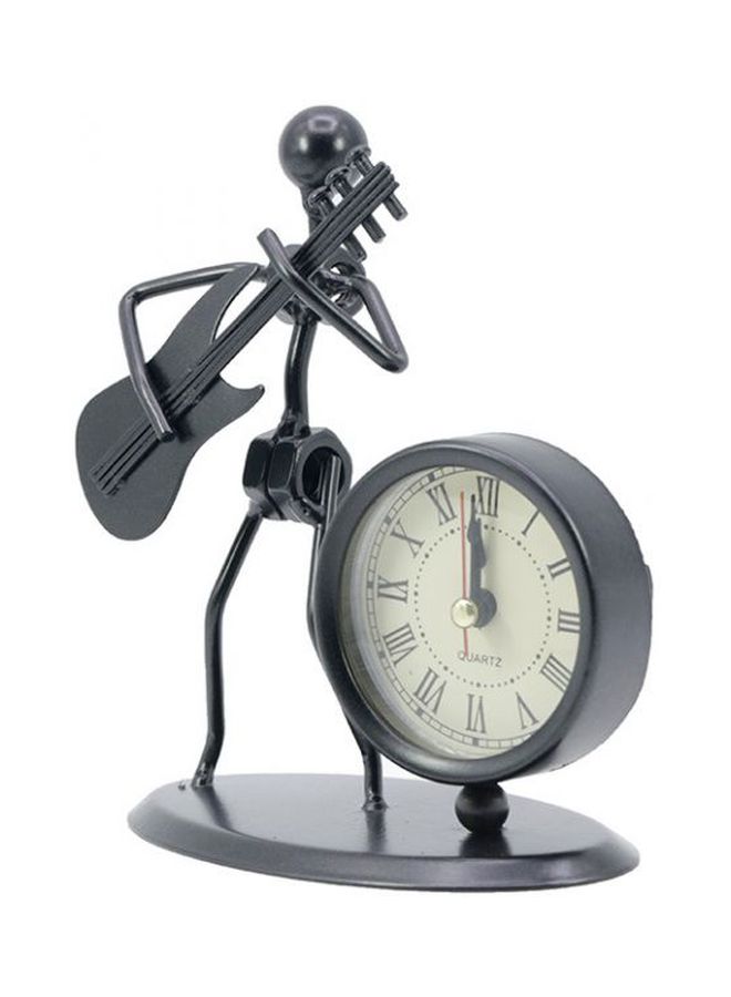 Hand Made Antique Desk And Shelf Clock Black  - Image 3
