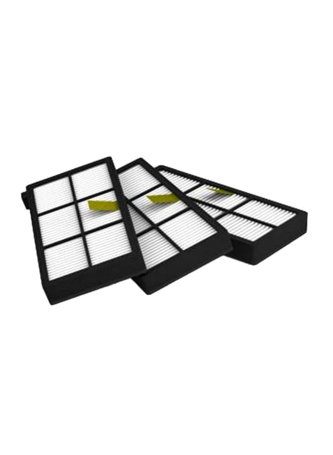 unbraded 3-Piece Replaceable Filter Set 2724638505239 White/Black 