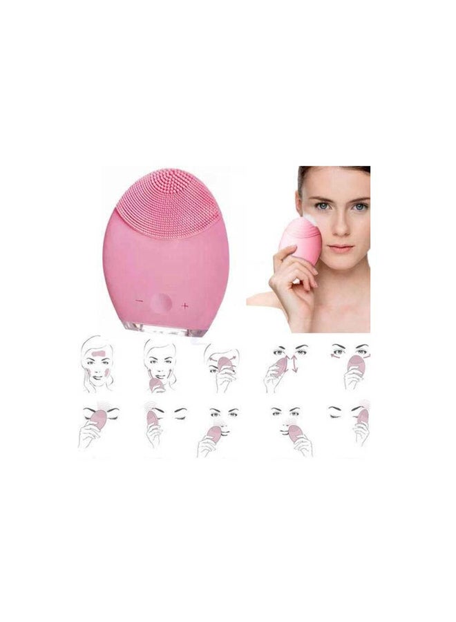 جهاز تدليك كهربائي للوجه وردي - Image 2
