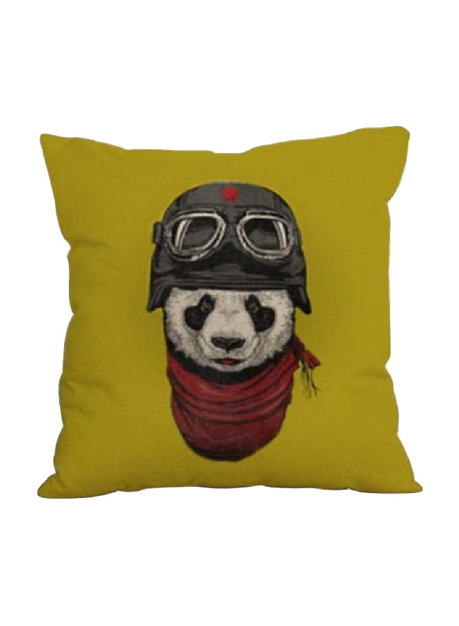 Printed Cushion Cover Green/Red/Grey - Image 1