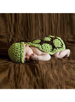 Generic Turtle Design Photography Costume For Newborn Green/Brown  - Image 5