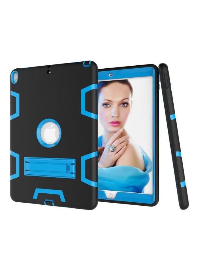 Protective Case Cover With Kickstand For Apple iPad Pro 9.7-Inch (2017) Black/Blue - Image 2