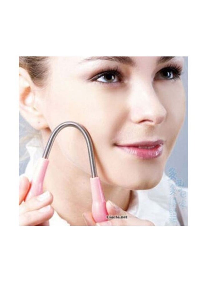 Generic - Facial Hair Remover Epilator Silver/Orange 18.5cm - Image 1