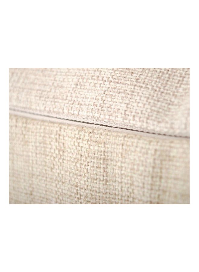 Printed Cushion Cover White/Brown/Black 43x43cm - Image 4