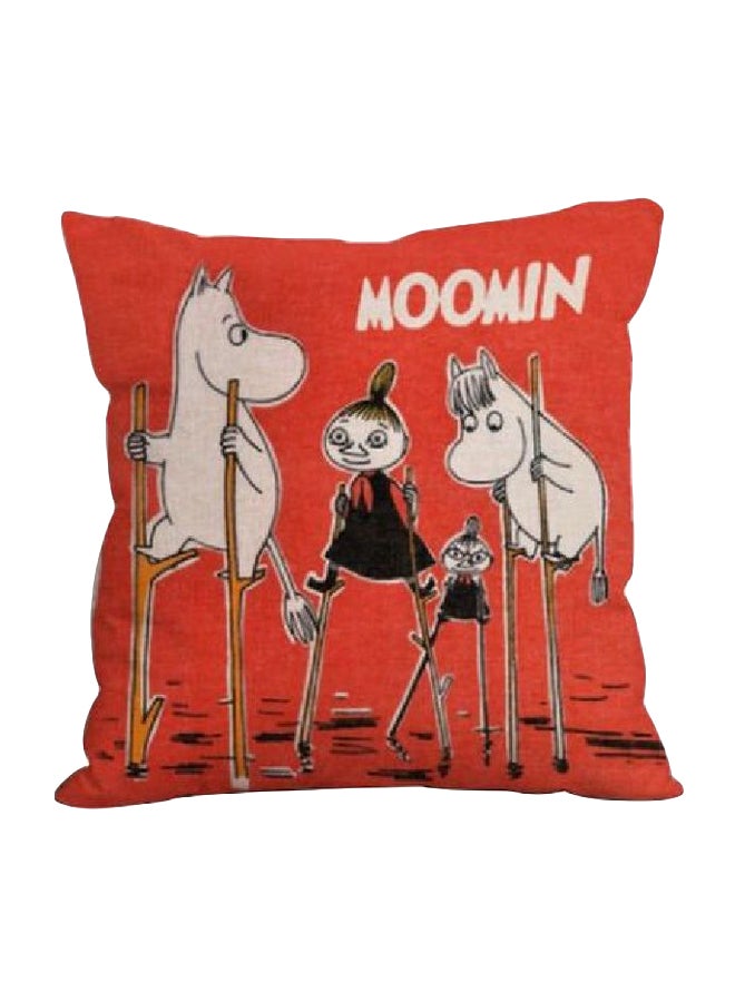 Printed Cushion Cover Red/White/Black - Image 1