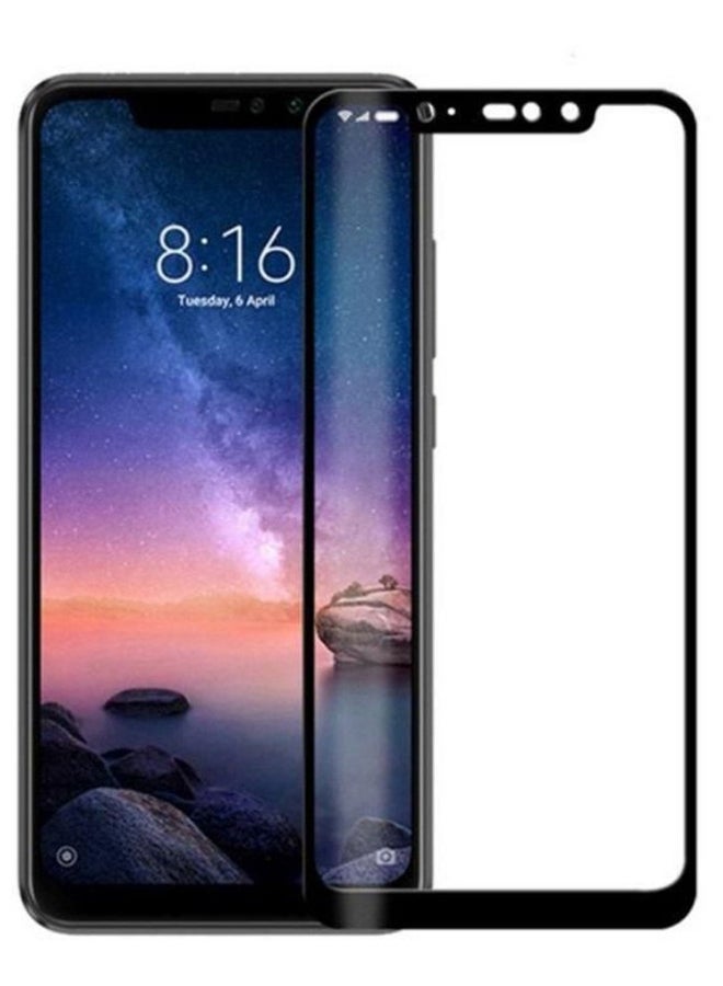 Muzz Tempered Glass Screen Protector For Redmi Note 6 Pro Black/Clear - Image 1