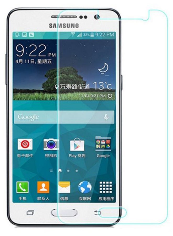 لاصقة حماية شاشة من الزجاج المقوى لهاتف سامسونج جالاكسي جراند برايم شفاف