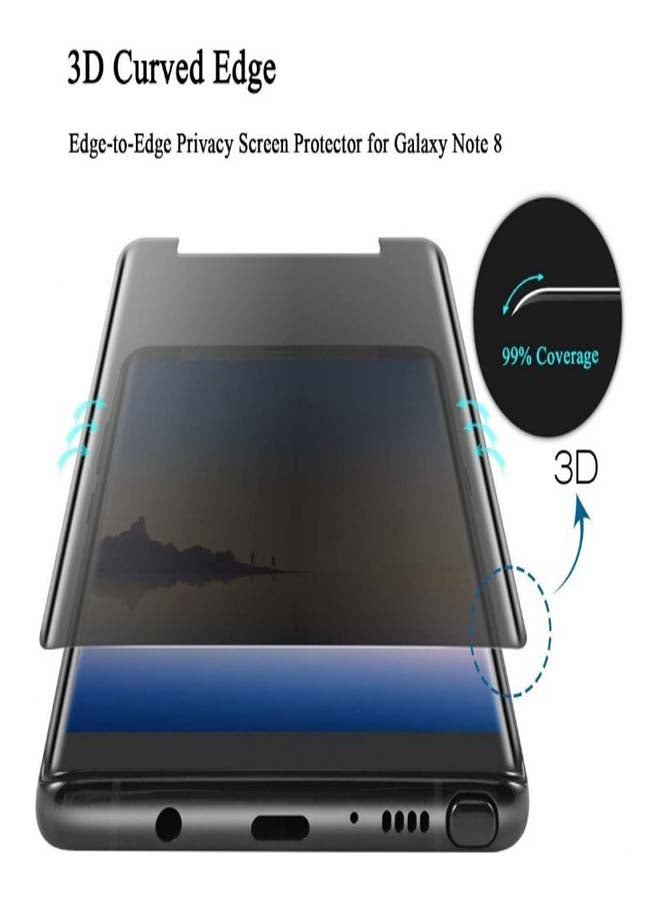 Muzz Privacy Glass Screen Protector For Samsung Galaxy Note 9 Clear - Image 4