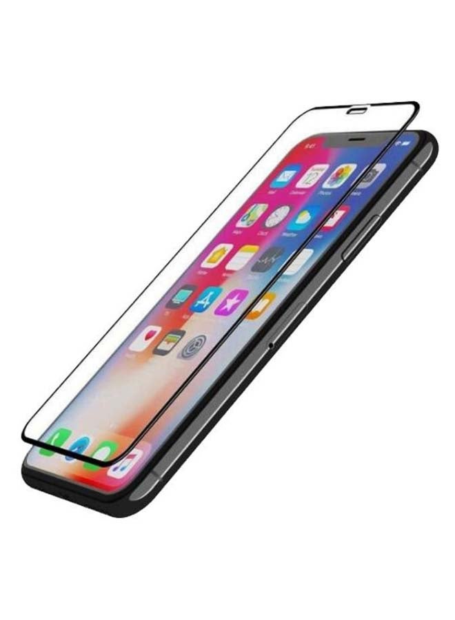 Muzz Tempered Glass Screen Protector For Apple iPhone XS/X 5.8 -Inch Black/Clear - Image 2