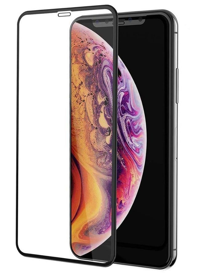 Muzz Tempered Glass Screen Protector For Apple iPhone XR Black/Clear - Image 1