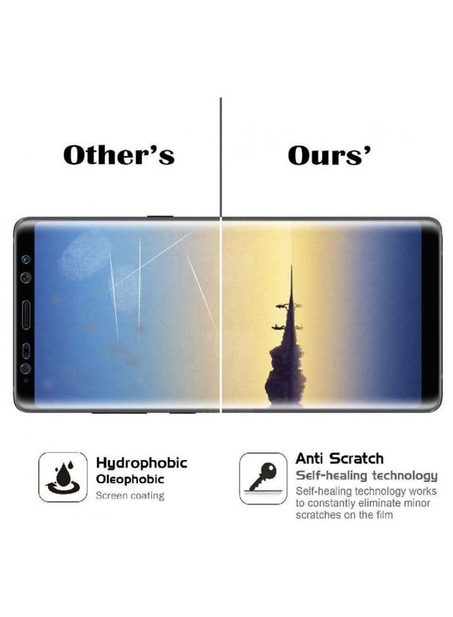 Muzz 2-Piece Tempered Glass Screen Protector For Samsung Galaxy S9 Plus 6.2-Inch Set Clear - Image 3