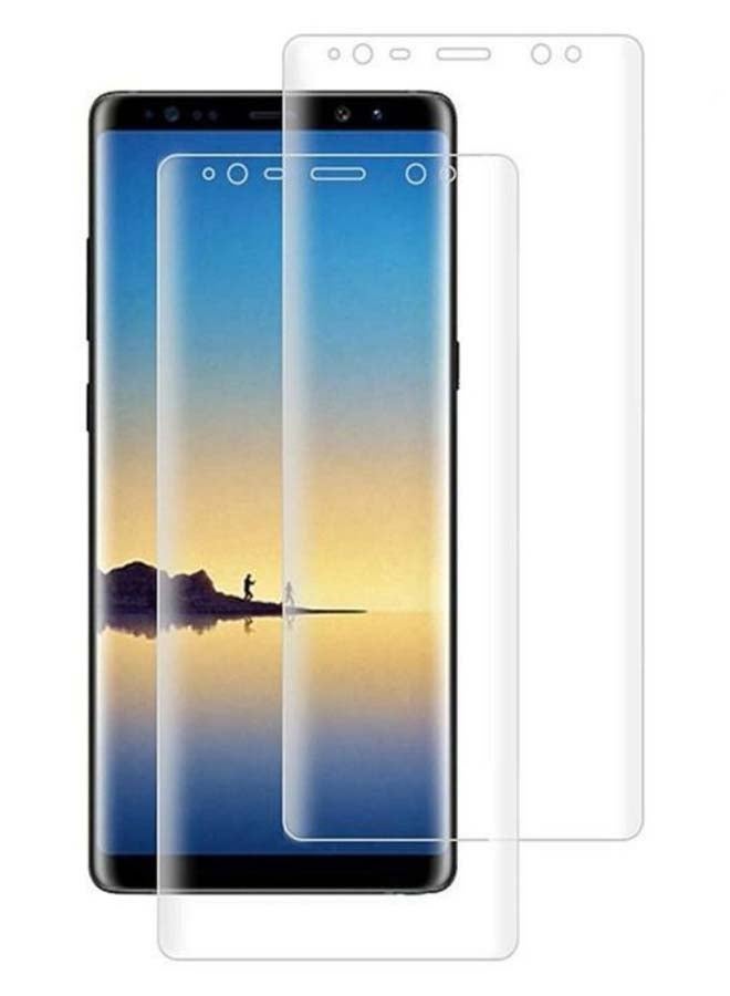 Muzz 2-Piece Tempered Glass Screen Protector For Samsung Galaxy S9 Plus 6.2-Inch Set Clear - Image 1