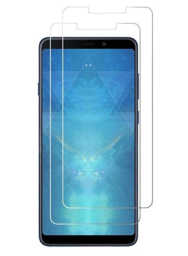 موز لاصقة حماية من الزجاج لموبايل سامسونج جالاكسي آي 9 6.3 بوصة 2018 شفاف - Image 2