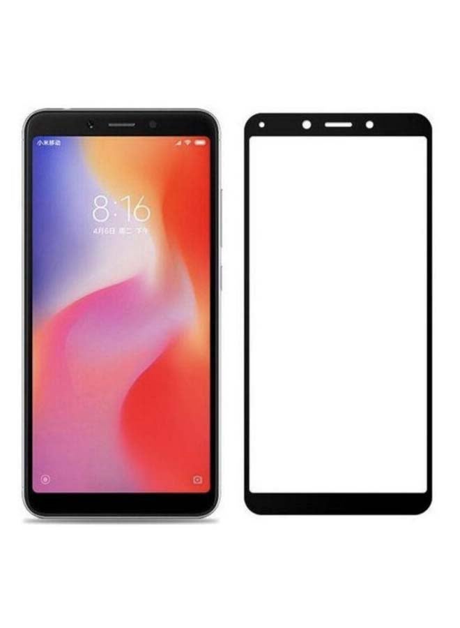 Muzz Tempered Glass Screen Protector For Xiaomi Redmi 6A 5.45-Inch Black/Clear - Image 2