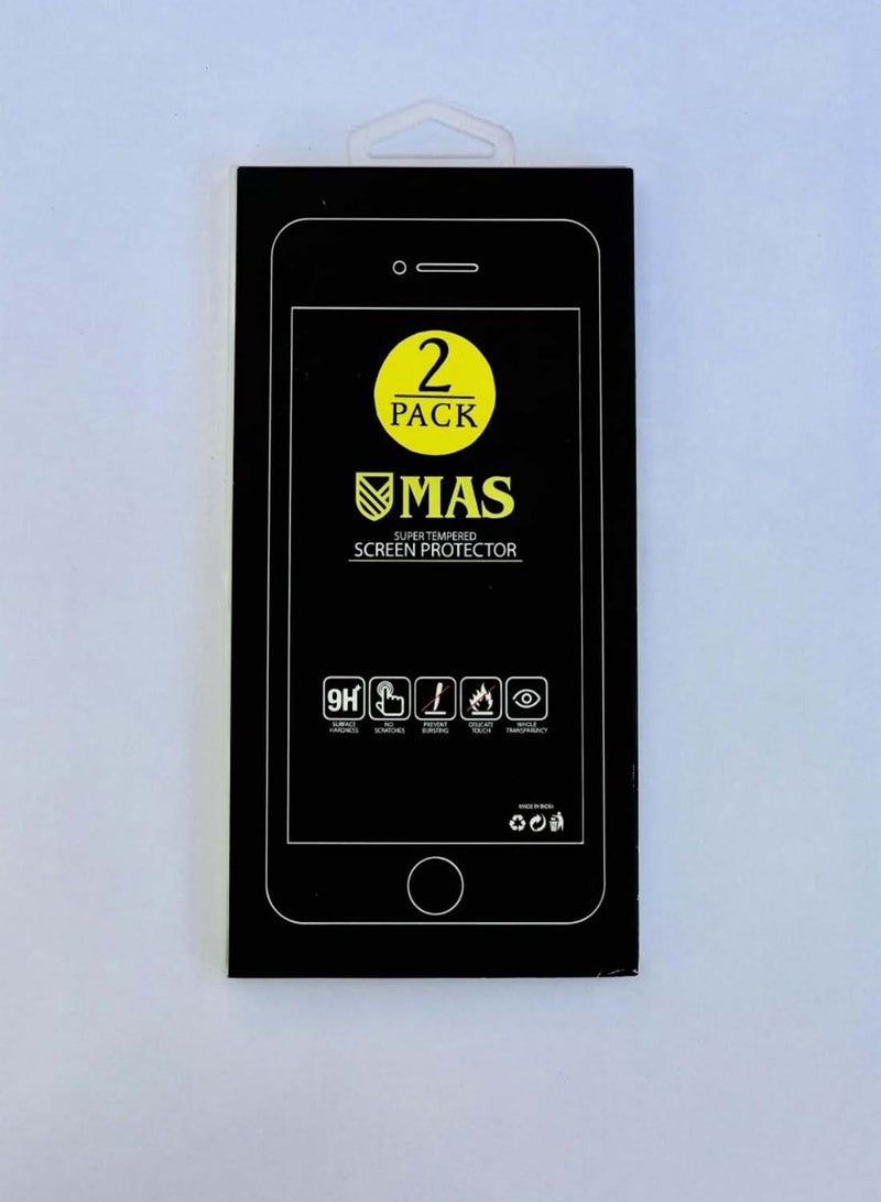 Muzz Tempered Glass Screen Protector For Xiaomi Redmi 6A 5.45-Inch Black/Clear - Image 3