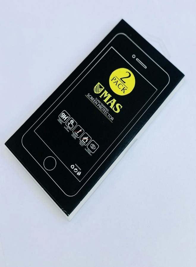 Muzz Tempered Glass Screen Protector For Xiaomi Redmi 6A 5.45-Inch Black/Clear - Image 4