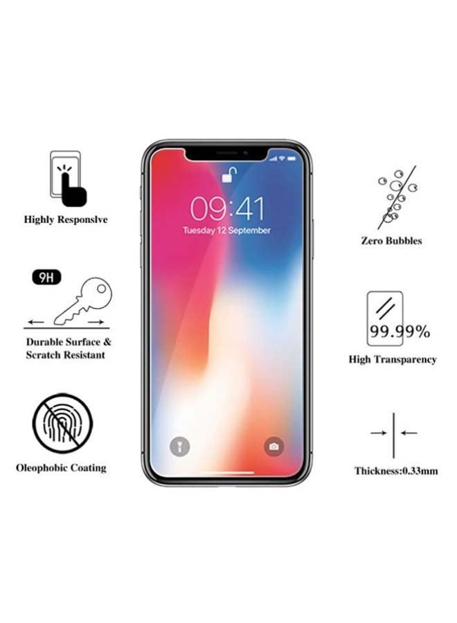 موز لاصقة حماية الشاشة من الزجاج المقوى لهاتف أبل آيفون XR مقاس 6.1 بوصات شفاف - Image 3