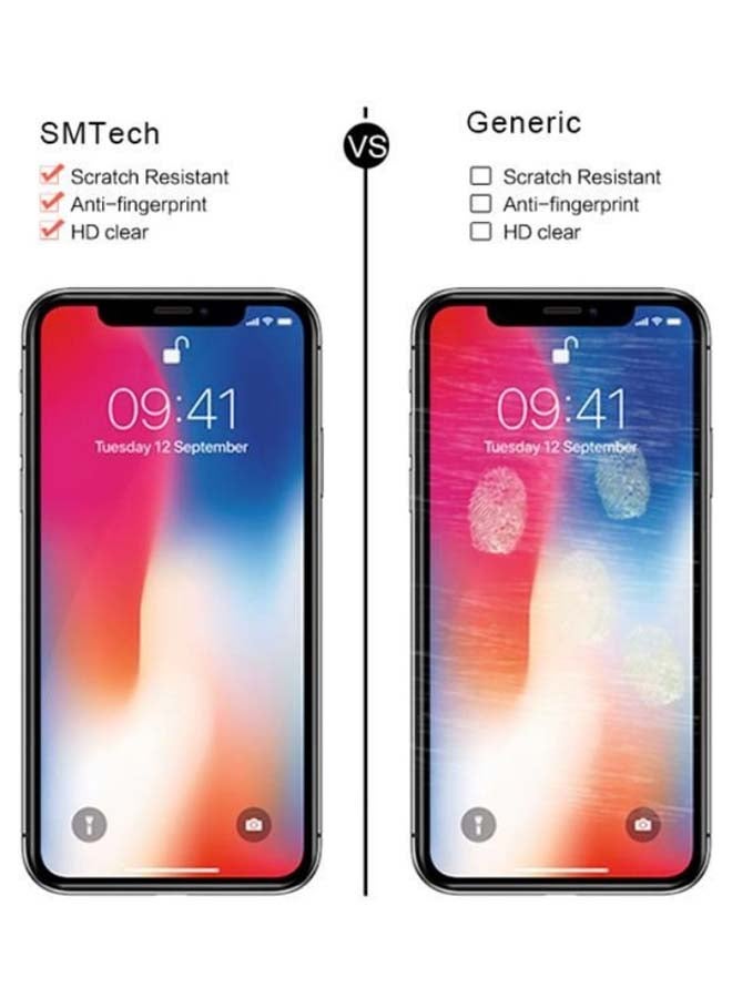 موز لاصقة حماية الشاشة من الزجاج المقوى لهاتف أبل آيفون XR مقاس 6.1 بوصات شفاف - Image 4