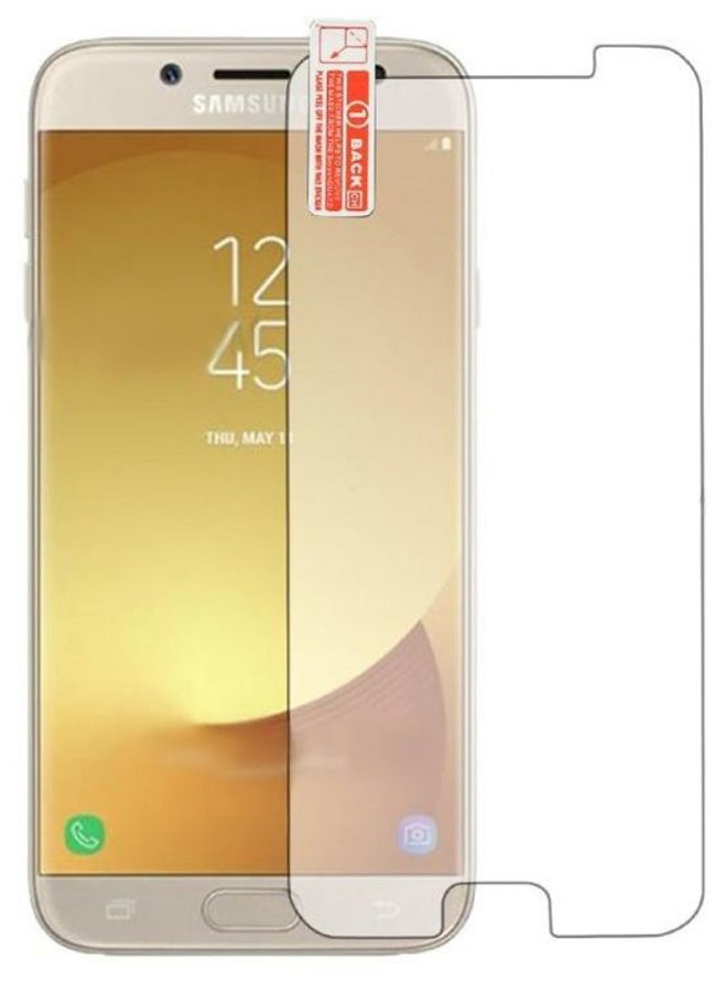 Muzz Tempered Glass Screen Protector For Samsung Galaxy J7 Pro 5.5-Inch Clear 