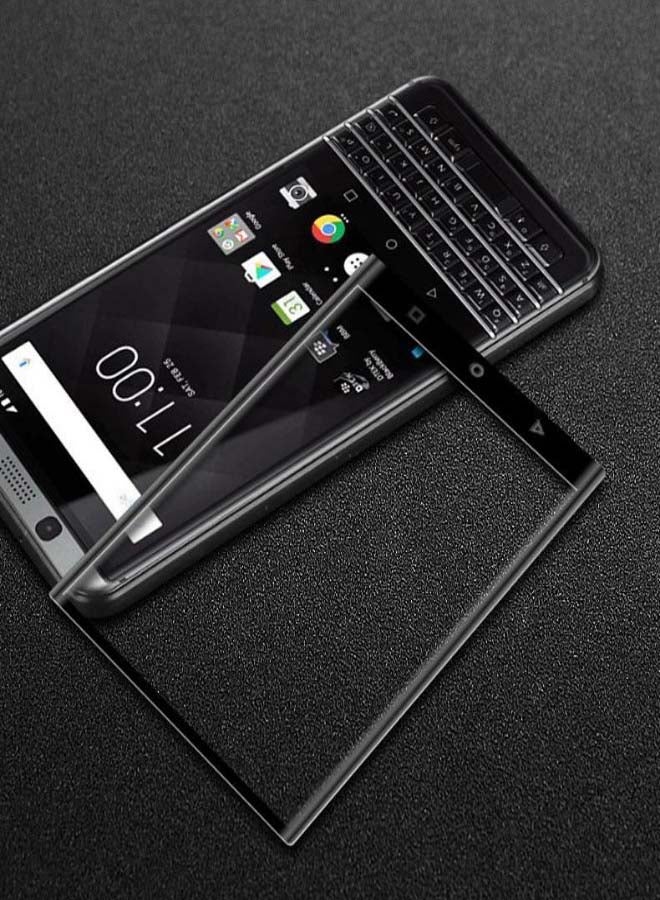 Muzz - Tempered Glass Screen Protector For Blackberry Keyone Black/Clear - Image 1