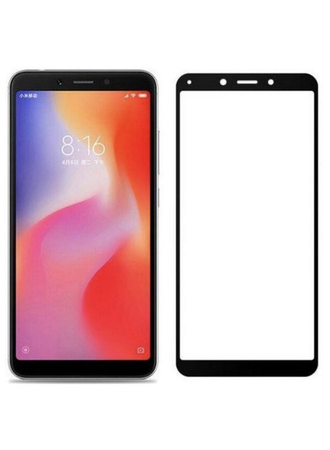 Muzz Tempered Glass Screen Protector For Xiaomi Redmi 6A 5.45-Inch Black/Clear - Image 1