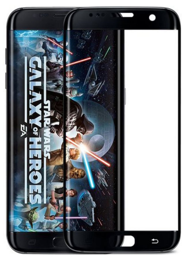 موز لاصقة حماية للشاشة من الزجاج المقوى لهاتف سامسونج جالاكسي S7 إيدج GHM01 شفاف - Image 1