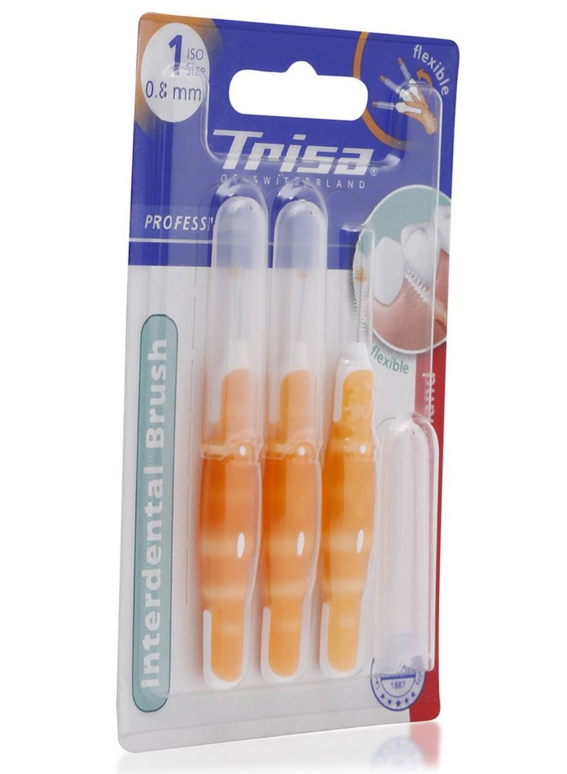 TRISA Interdental Brush Orange/White - Image 1