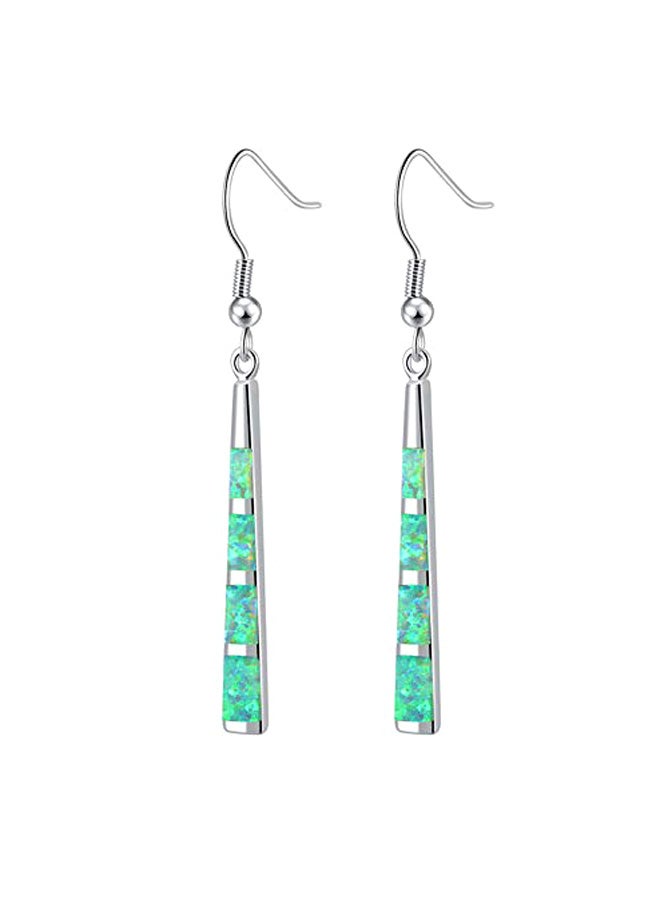 Silver Plated Opal Studded Dangle Earrings - v1553285152/N22539498A_1