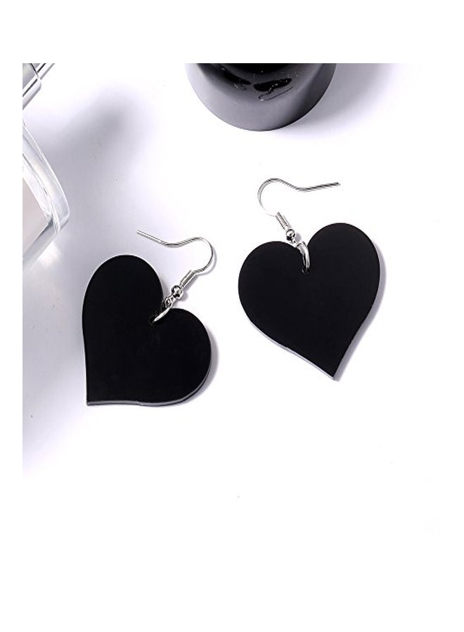 Acrylic Heart Shaped Dangle Earrings - v1553285194/N22539568A_3