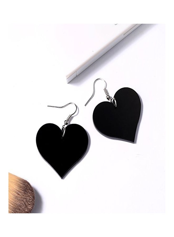 Acrylic Heart Shaped Dangle Earrings - v1553285195/N22539568A_4