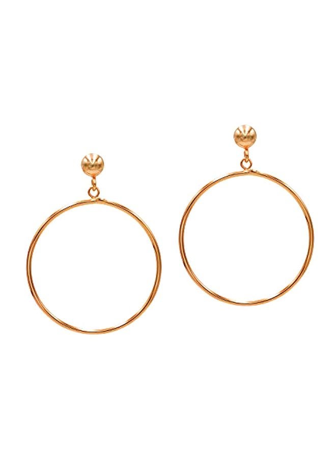 Sea of Ice Silver Plated Round Hoop Earrings - Image 1