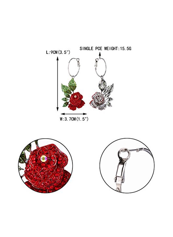 إيفر فيث حلق أذن خطافي مصنوع من سبائك معدنية مرصع بالكريستال - Image 3