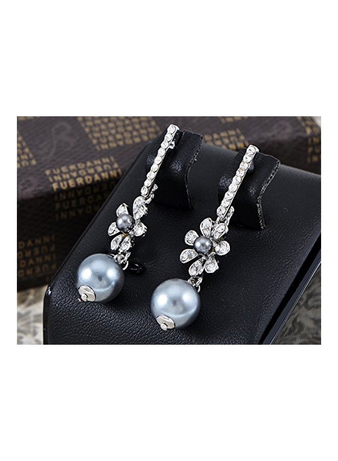 Swarovski Crystal Studded Drop Earrings - v1553285956/N22540732A_2