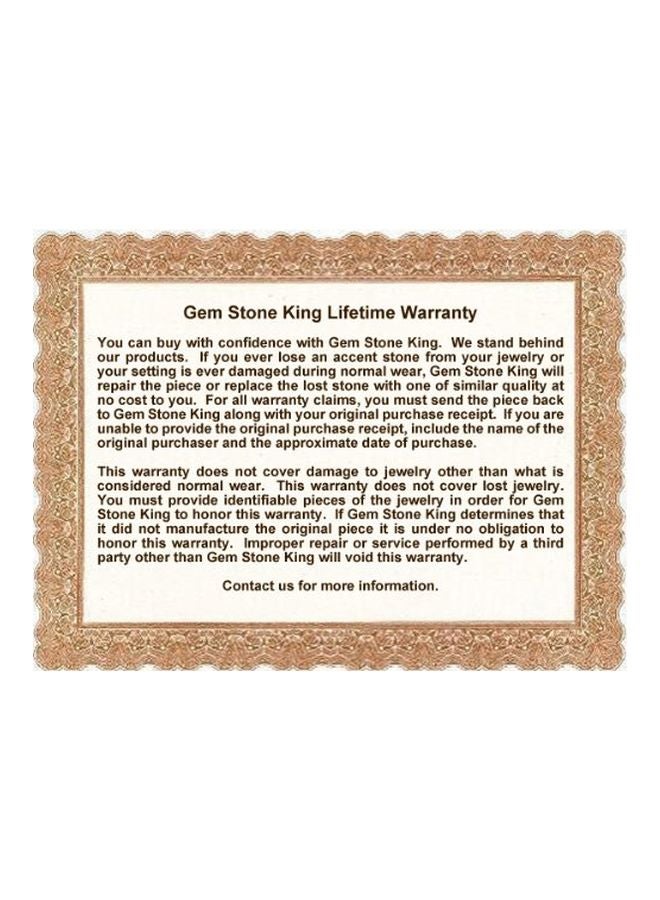 جم ستون كينج أقراط متدلية من الفضة الإسترليني عيار 925 ومرصعة بحجر الجمشت - Image 2