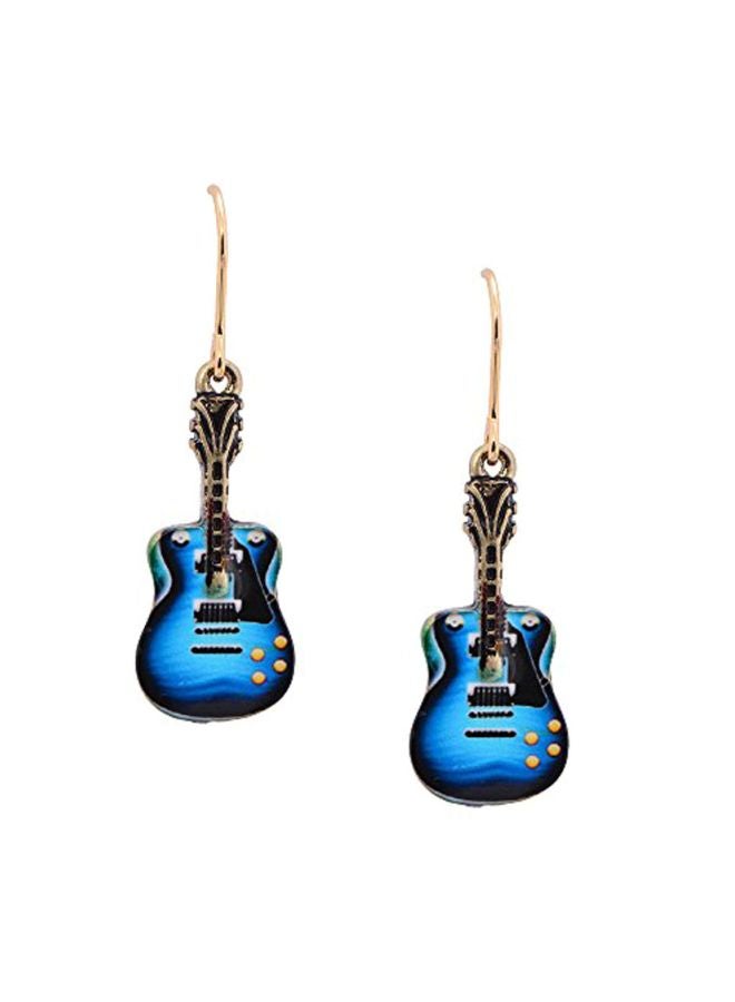 Brass Hanging Classic Rock Guitar Earrings - v1553286429/N22541494A_1