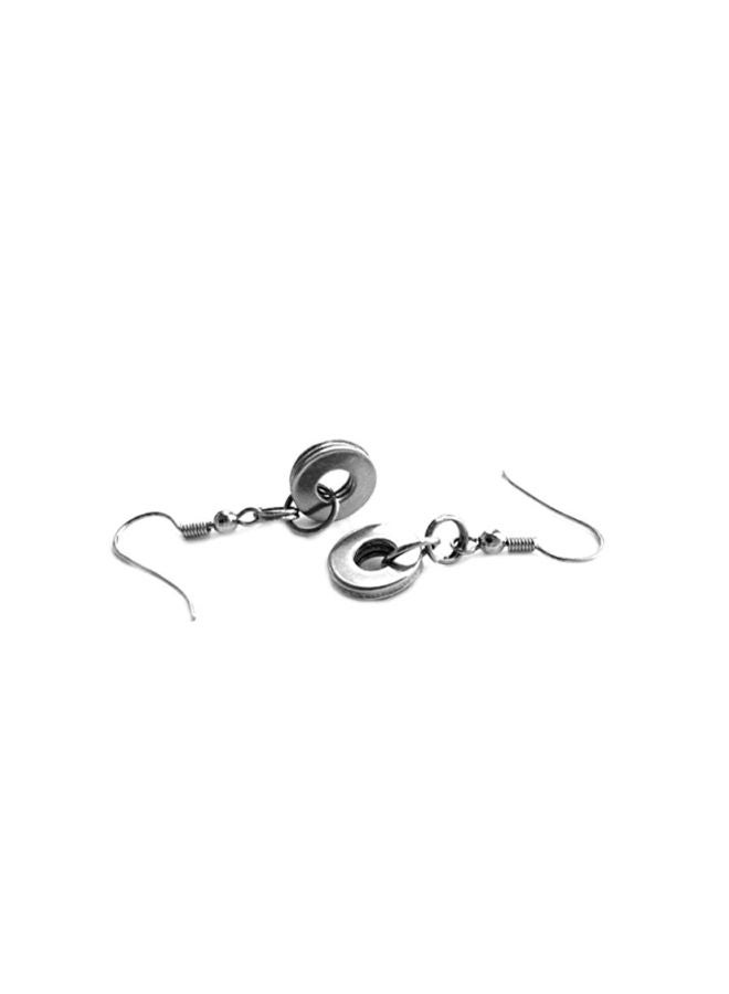 Stainless Steel Open Circle Dangle Earrings - v1553286466/N22541561A_1