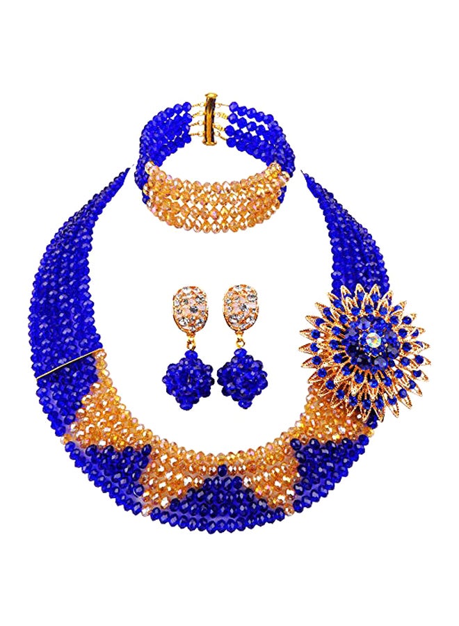 Alloy Crystal Studded Nigerian Style Jewelry Set - v1553286776/N22541986A_1