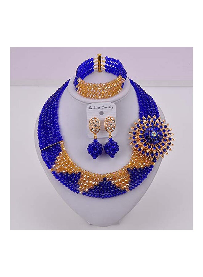 Alloy Crystal Studded Nigerian Style Jewelry Set - v1553286776/N22541986A_2