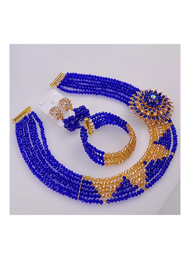 Alloy Crystal Studded Nigerian Style Jewelry Set - v1553286777/N22541986A_4