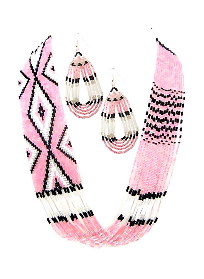 Alloy Handmade Necklace And Earrings Set