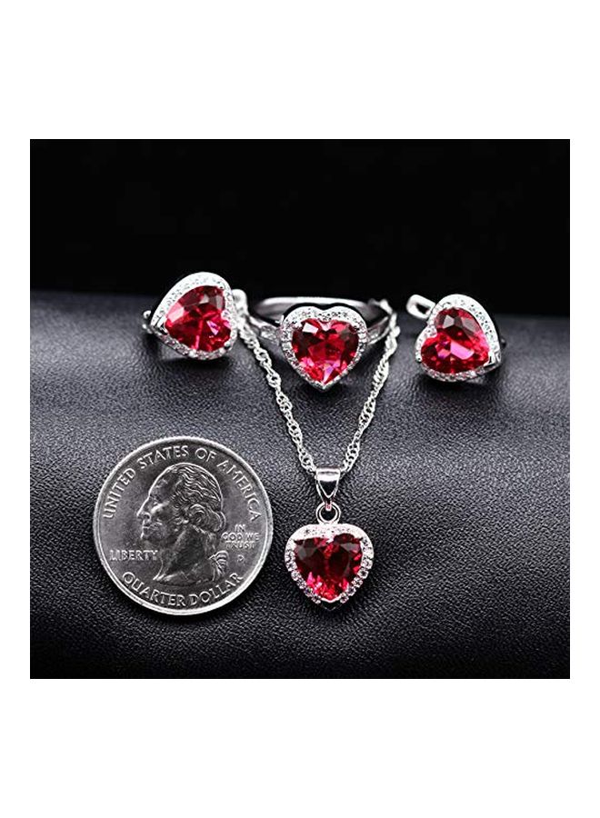 Uloveido Platinum Plated Brass Jewelry Set - Image 5