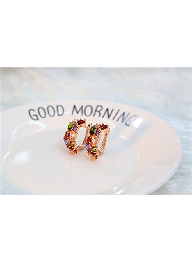Lovelychica - Stainless Steel Studded Zircon Jewellery Set - Image 1