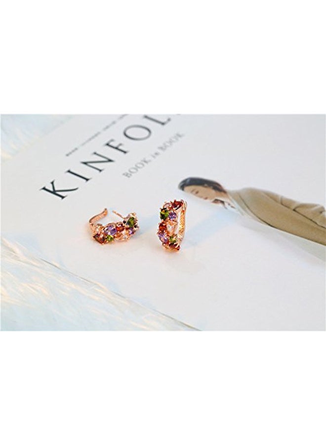 Lovelychica - Stainless Steel Studded Zircon Jewellery Set - Image 1