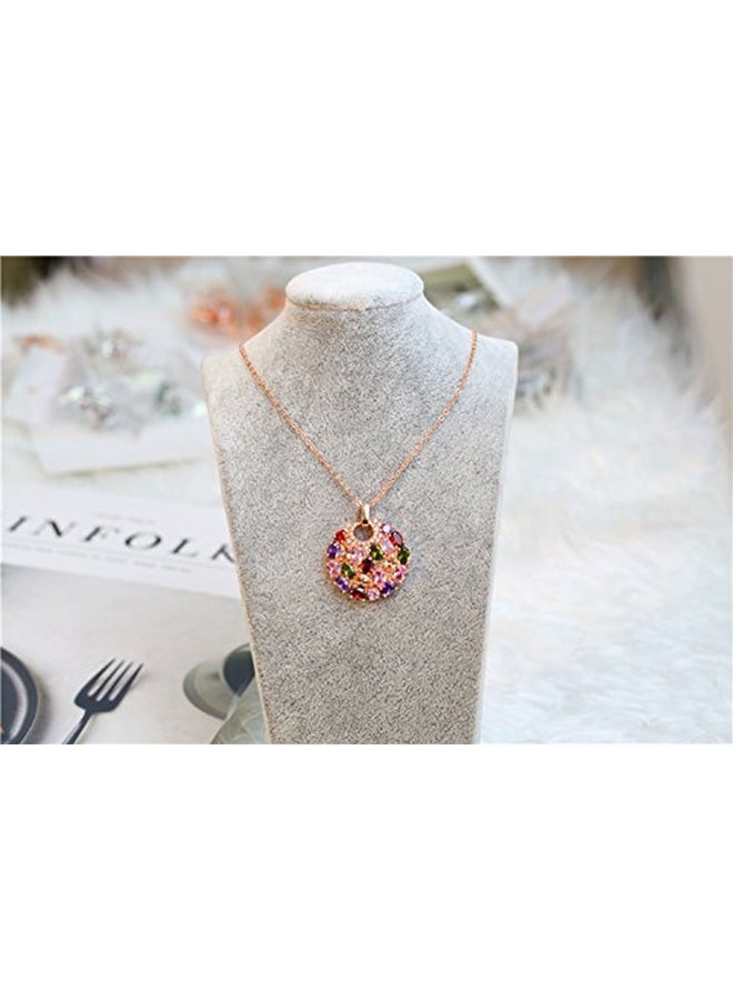 Lovelychica - Stainless Steel Studded Zircon Jewellery Set - Image 1