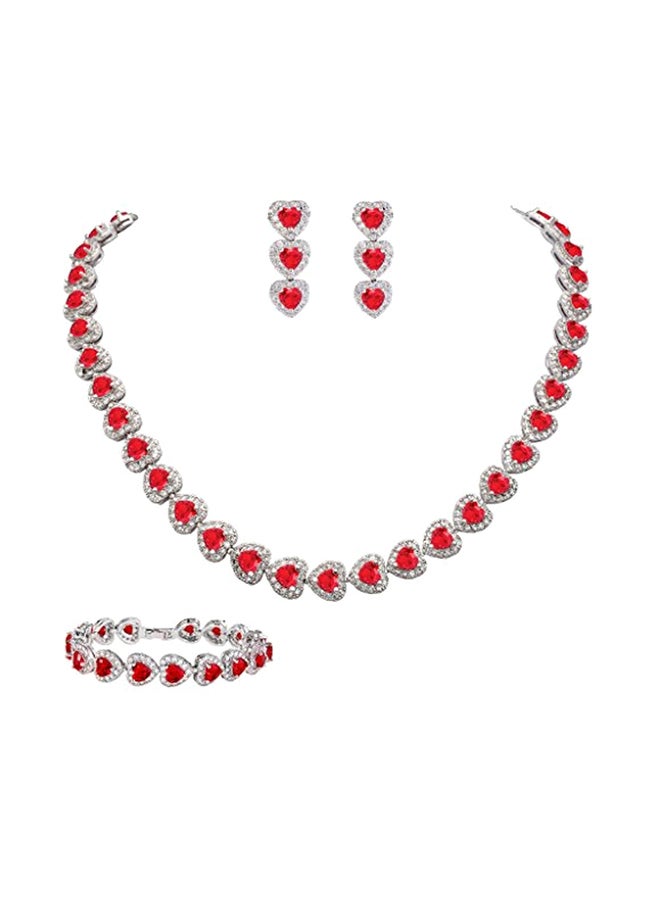 إيفر فيث طقم مجوهرات مرصع بالزكرونيا المكعبة - Image 1