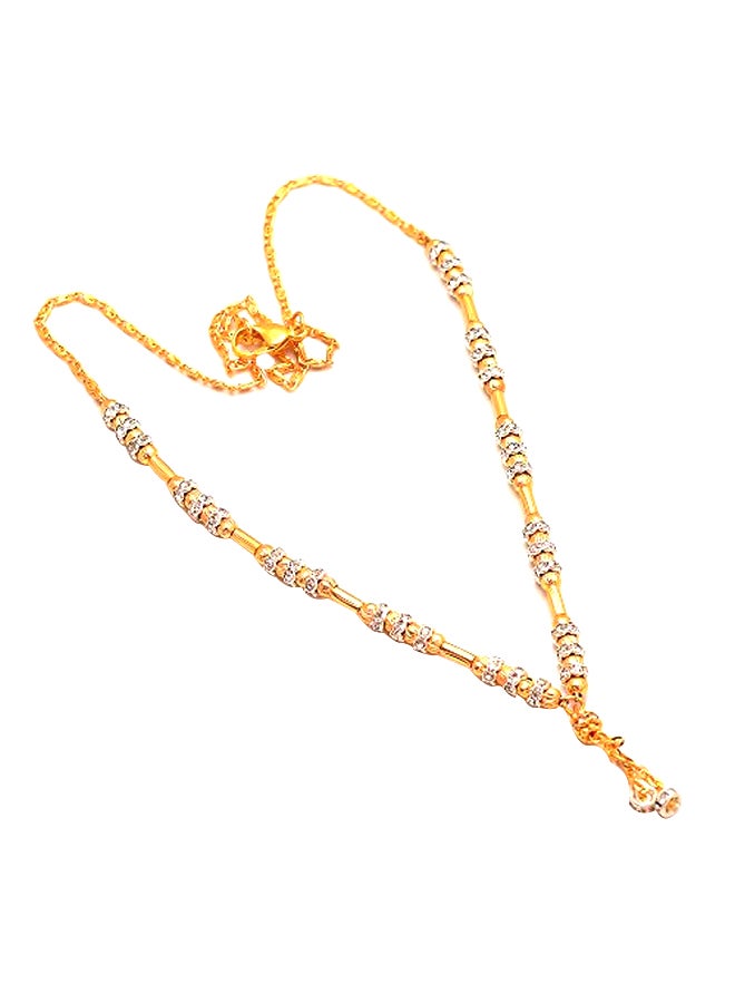 Brass Gold Plated Stone Necklace - v1553287098/N22542318A_1